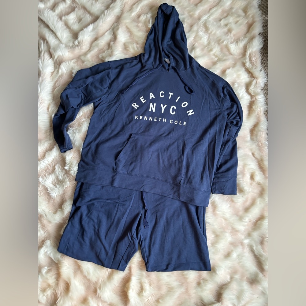 Reaction by Kenneth Cole Navy Blue Sweatsuit or Pajamas